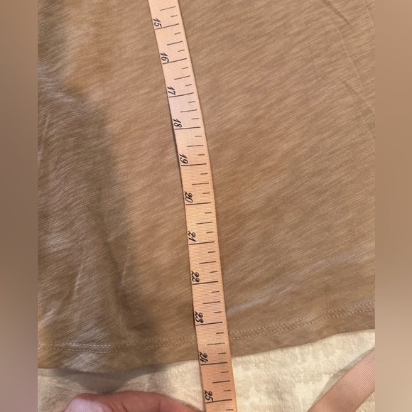 Veronica Beard Colorblock Pattern Crew Neck T-Shirt pink white brown Pima - Picture 5 of 6